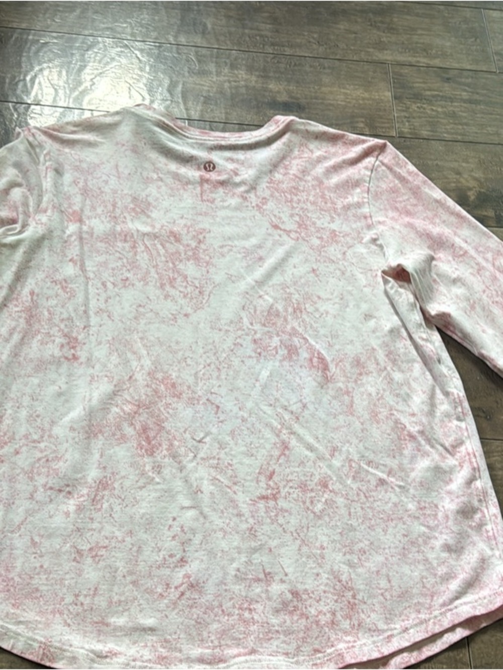 lululemon athletica Pink Marble Long Sleeve Top